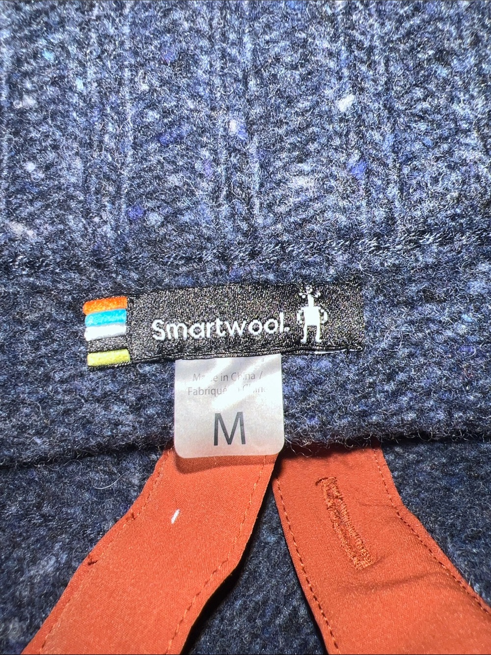 Smartwool Men's Heavy Henley Sweater Navy Fair Isle Merino Wool size Medium - Picture 2 of 8